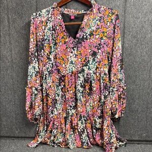 Vince Camuto Multicolor Floral Midi Dress